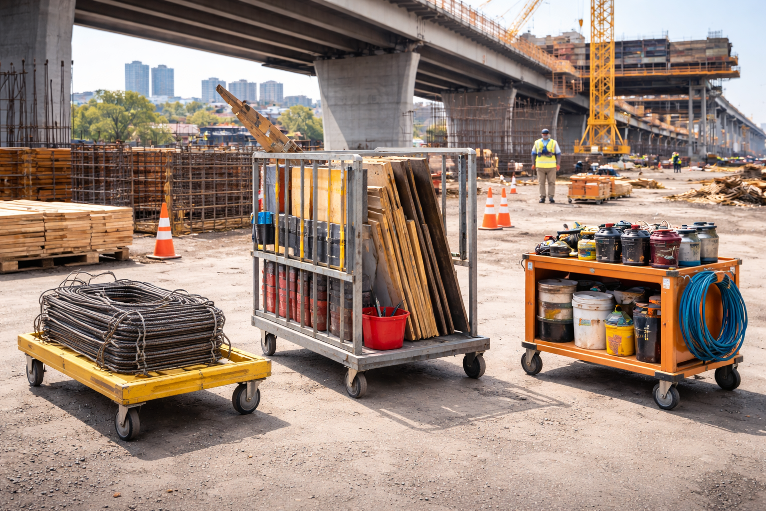 How Heavy-Load Castors Reduce Transport Stress in Construction Sites and Bridge Works