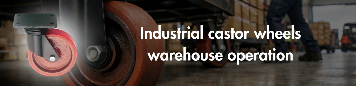Heavy-duty industrial castor wheels supporting warehouse material handling operations | Rexello Castors