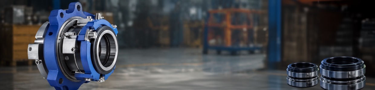 High-performance industrial mechanical seal assembly with seal components in a manufacturing facility, designed for pumps and rotating equipment | Ace360 Degree